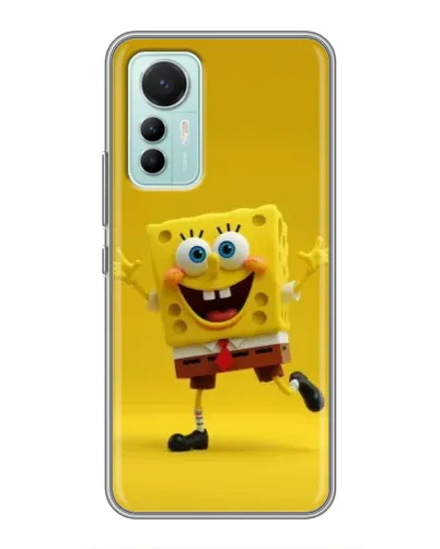 Чехол для Xiaomi Mi 12 Lite с картинкой «Позитивный Губка Боб»