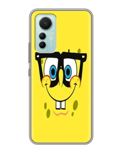 Чехол для Xiaomi Mi 12 Lite с картинкой «Минималистичный Спанч Боб» Чехол для Xiaomi Mi 12 Lite с картинкой «Минималистичный Спанч Боб»