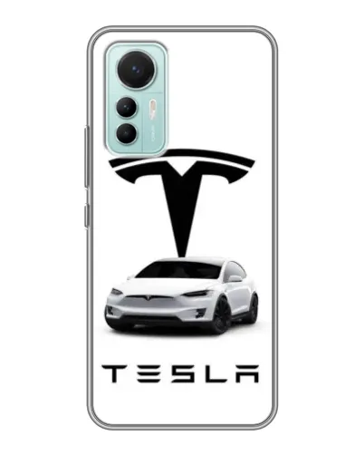 Чехол для Xiaomi Mi 12 Lite с картинкой «Tesla White Style» Чехол для Xiaomi Mi 12 Lite с картинкой «Tesla White Style»