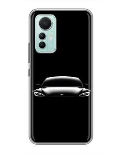 Чехол для Xiaomi Mi 12 Lite с картинкой «Фары Tesla Night» Чехол для Xiaomi Mi 12 Lite с картинкой «Фары Tesla Night»