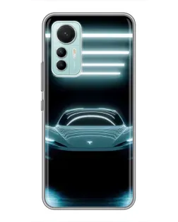 Чехол для Xiaomi Mi 12 Lite с картинкой «Tesla в неоне» Чехол для Xiaomi Mi 12 Lite с картинкой «Tesla в неоне»