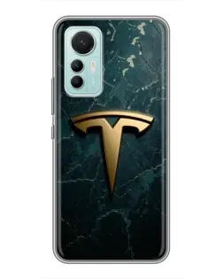 Чехол для Xiaomi Mi 12 Lite с картинкой «Мраморная Tesla Gold» Чехол для Xiaomi Mi 12 Lite с картинкой «Мраморная Tesla Gold»