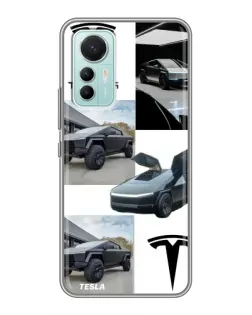 Чехол для Xiaomi Mi 12 Lite с картинкой «Коллаж Cybertruck Tesla» Чехол для Xiaomi Mi 12 Lite с картинкой «Коллаж Cybertruck Tesla»