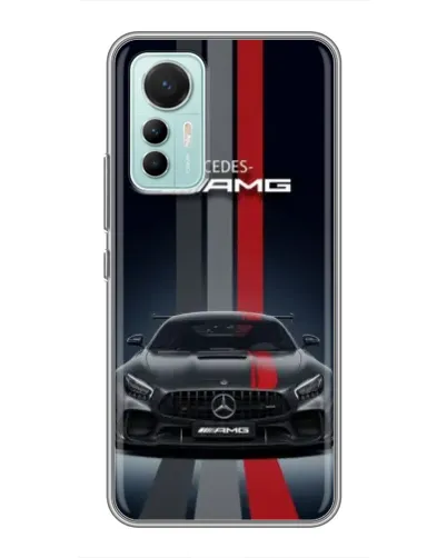 Чехол для Xiaomi Mi 12 Lite с картинкой «Mercedes — белый карбон» Чехол для Xiaomi Mi 12 Lite с картинкой «Mercedes — белый карбон»