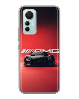 Чехол для Xiaomi Mi 12 Lite с картинкой «Mercedes AMG — красная линия»