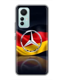 Чехол для Xiaomi Mi 12 Lite с картинкой «Mercedes — флаг Германии»
