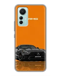 Чехол для Xiaomi Mi 12 Lite с картинкой «Оранжевый Mercedes AMG»