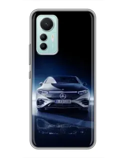 Чехол для Xiaomi Mi 12 Lite с картинкой «Ночной Mercedes EQ»