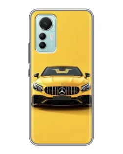 Чехол для Xiaomi Mi 12 Lite с картинкой «Желтый Mercedes GT»