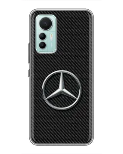 Чехол для Xiaomi Mi 12 Lite с картинкой «Карбоновый Mercedes стиль»