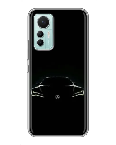 Чехол для Xiaomi Mi 12 Lite с картинкой «Mercedes — силуэт авто» Чехол для Xiaomi Mi 12 Lite с картинкой «Mercedes — силуэт авто»