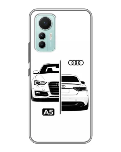 Чехол для Xiaomi Mi 12 Lite с картинкой «Audi — контрастный дизайн» Чехол для Xiaomi Mi 12 Lite с картинкой «Audi — контрастный дизайн»