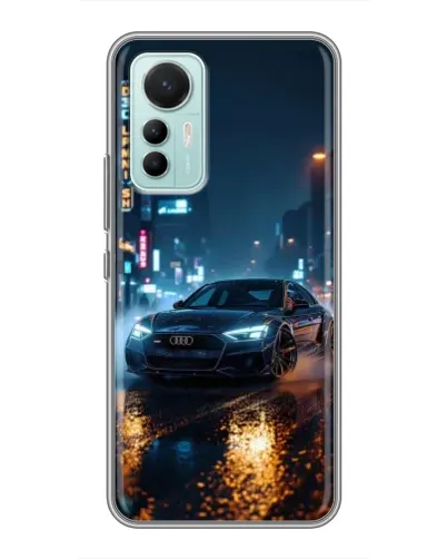 Чехол для Xiaomi Mi 12 Lite с картинкой «Ночной город и Audi» Чехол для Xiaomi Mi 12 Lite с картинкой «Ночной город и Audi»