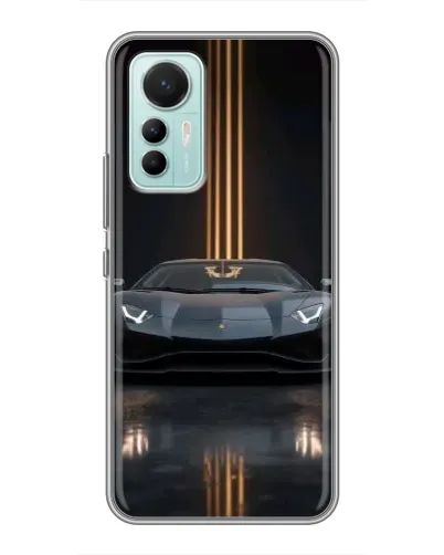Чехол для Xiaomi Mi 12 Lite с картинкой «Lamborghini золотые линии» Чехол для Xiaomi Mi 12 Lite с картинкой «Lamborghini золотые линии»