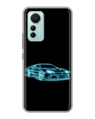 Чехол для Xiaomi Mi 12 Lite с картинкой «Неоновый контур Lamborghini» Чехол для Xiaomi Mi 12 Lite с картинкой «Неоновый контур Lamborghini»