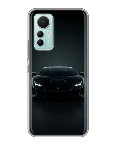Чехол для Xiaomi Mi 12 Lite с картинкой «Черный Lamborghini Aventador» Чехол для Xiaomi Mi 12 Lite с картинкой «Черный Lamborghini Aventador»