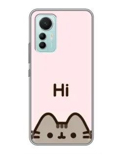 Чехол для Xiaomi Mi 12 Lite с картинкой «Пушин говорит Hi»