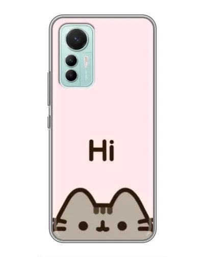 Чехол для Xiaomi Mi 12 Lite с картинкой «Пушин говорит Hi» Чехол для Xiaomi Mi 12 Lite с картинкой «Пушин говорит Hi»