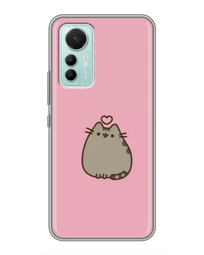 Чехол для Xiaomi Mi 12 Lite с картинкой «Pusheen сердце» Чехол для Xiaomi Mi 12 Lite с картинкой «Pusheen сердце»