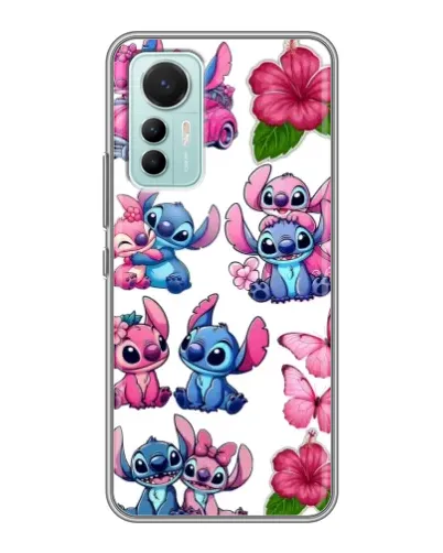 Чехол для Xiaomi Mi 12 Lite с картинкой «Стикеры Stitch и Angel» Чехол для Xiaomi Mi 12 Lite с картинкой «Стикеры Stitch и Angel»