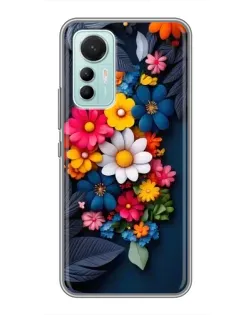 Чехол для Xiaomi Mi 12 Lite с картинкой «Цветочная феерия»