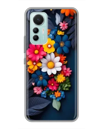 Чехол для Xiaomi Mi 12 Lite с картинкой «Цветочная феерия»