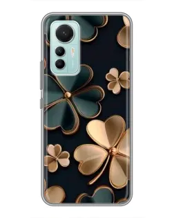 Чехол для Xiaomi Mi 12 Lite с картинкой «Клевер в золоте»