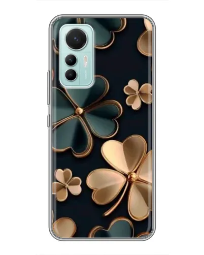Чехол для Xiaomi Mi 12 Lite с картинкой «Клевер в золоте»