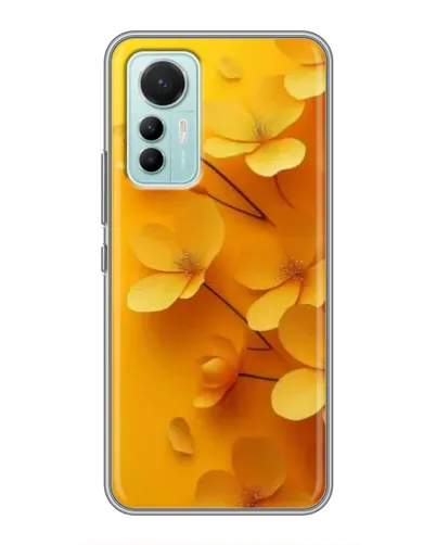 Чехол для Xiaomi Mi 12 Lite с картинкой «Золотые лепестки»