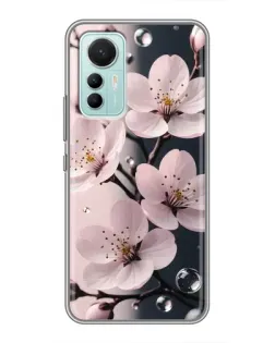Чехол для Xiaomi Mi 12 Lite с картинкой «Нежная сакура и капли»