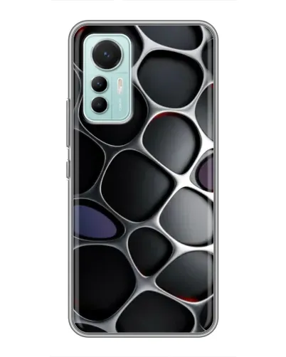 Чехол для Xiaomi Mi 12 Lite с картинкой «Объемная темная решетка» Чехол для Xiaomi Mi 12 Lite с картинкой «Объемная темная решетка»