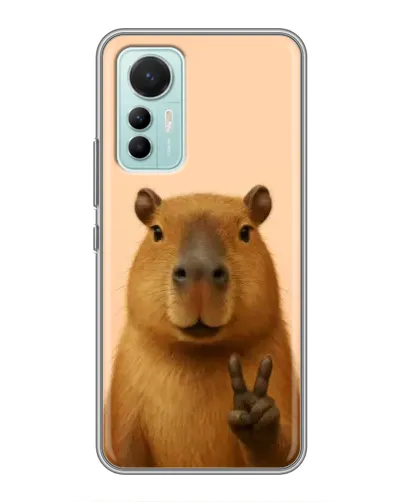 Чехол для Xiaomi Mi 12 Lite с картинкой «Капибара виктория»