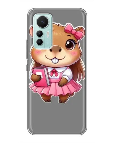 Чехол для Xiaomi Mi 12 Lite с картинкой «Девочка капибара»