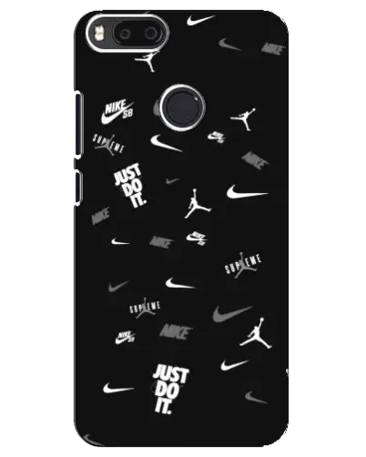 Чехол для Xiaomi Mi A1 / Mi 5X с картинкой «Nike Black Pattern» Чехол для Xiaomi Mi A1 / Mi 5X с картинкой «Nike Black Pattern»