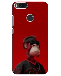 Чехол для Xiaomi Mi A1 / Mi 5X с картинкой «Bored Ape в красном»