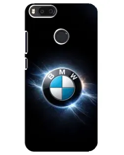 Чехол для Xiaomi Mi A1 / Mi 5X с картинкой «BMW — неоновое сияние»