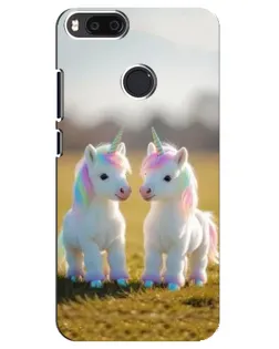 Чехол для Xiaomi Mi A1 / Mi 5X с картинкой «Пара единорогов»