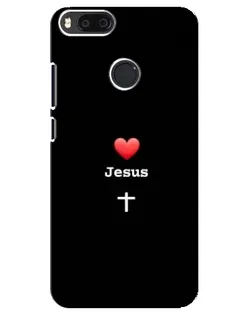 Чехол для Xiaomi Mi A1 / Mi 5X с картинкой «Сердце - Jesus»