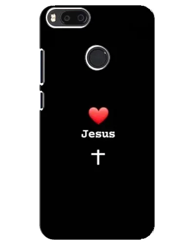Чехол для Xiaomi Mi A1 / Mi 5X с картинкой «Сердце - Jesus»