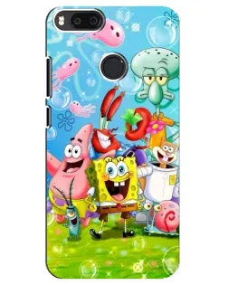 Чехол для Xiaomi Mi A1 / Mi 5X с картинкой «Губка Боб и друзья» Чехол для Xiaomi Mi A1 / Mi 5X с картинкой «Губка Боб и друзья»