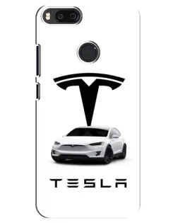 Чехол для Xiaomi Mi A1 / Mi 5X с картинкой «Tesla White Style» Чехол для Xiaomi Mi A1 / Mi 5X с картинкой «Tesla White Style»
