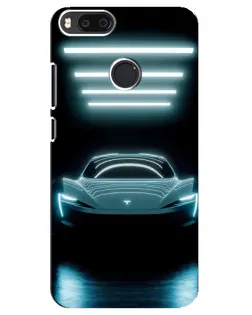 Чехол для Xiaomi Mi A1 / Mi 5X с картинкой «Tesla в неоне» Чехол для Xiaomi Mi A1 / Mi 5X с картинкой «Tesla в неоне»