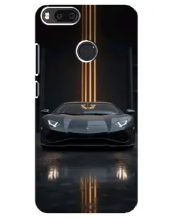 Чехол для Xiaomi Mi A1 / Mi 5X с картинкой «Lamborghini золотые линии»