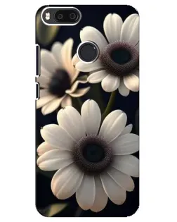 Чехол для Xiaomi Mi A1 / Mi 5X с картинкой «Белые маргаритки макро»