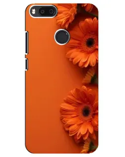 Чехол для Xiaomi Mi A1 / Mi 5X с картинкой «Оранжевые герберы»