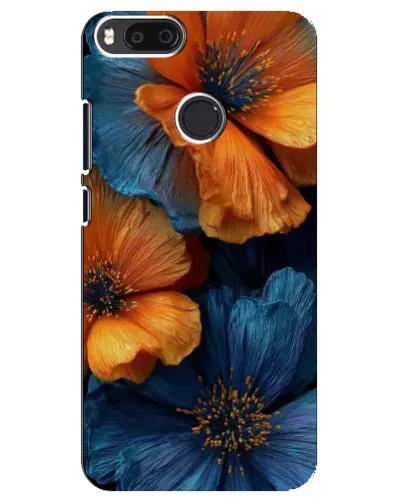 Чехол для Xiaomi Mi A1 / Mi 5X с картинкой «Яркая сине-оранжевая флора» Чехол для Xiaomi Mi A1 / Mi 5X с картинкой «Яркая сине-оранжевая флора»