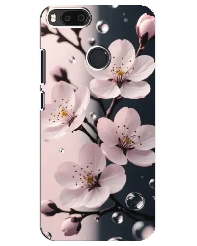 Чехол для Xiaomi Mi A1 / Mi 5X с картинкой «Нежная сакура и капли» Чехол для Xiaomi Mi A1 / Mi 5X с картинкой «Нежная сакура и капли»