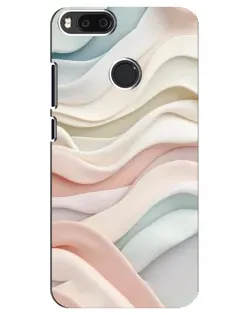 Чехол для Xiaomi Mi A1 / Mi 5X с картинкой «Пастельные нежные волны»