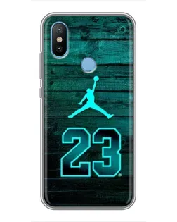 Чехол для Xiaomi Mi6X с картинкой «Jordan Cyan 23» Чехол для Xiaomi Mi6X с картинкой «Jordan Cyan 23»
