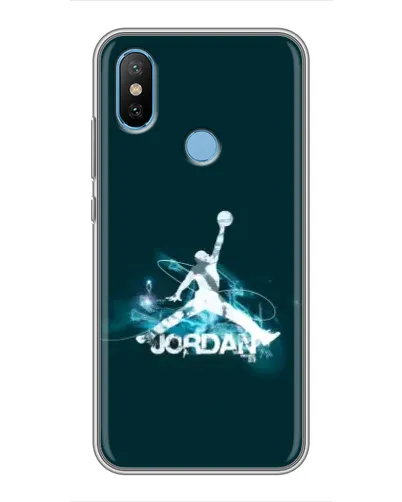 Чехол для Xiaomi Mi6X с картинкой «Jordan Blue Fire»